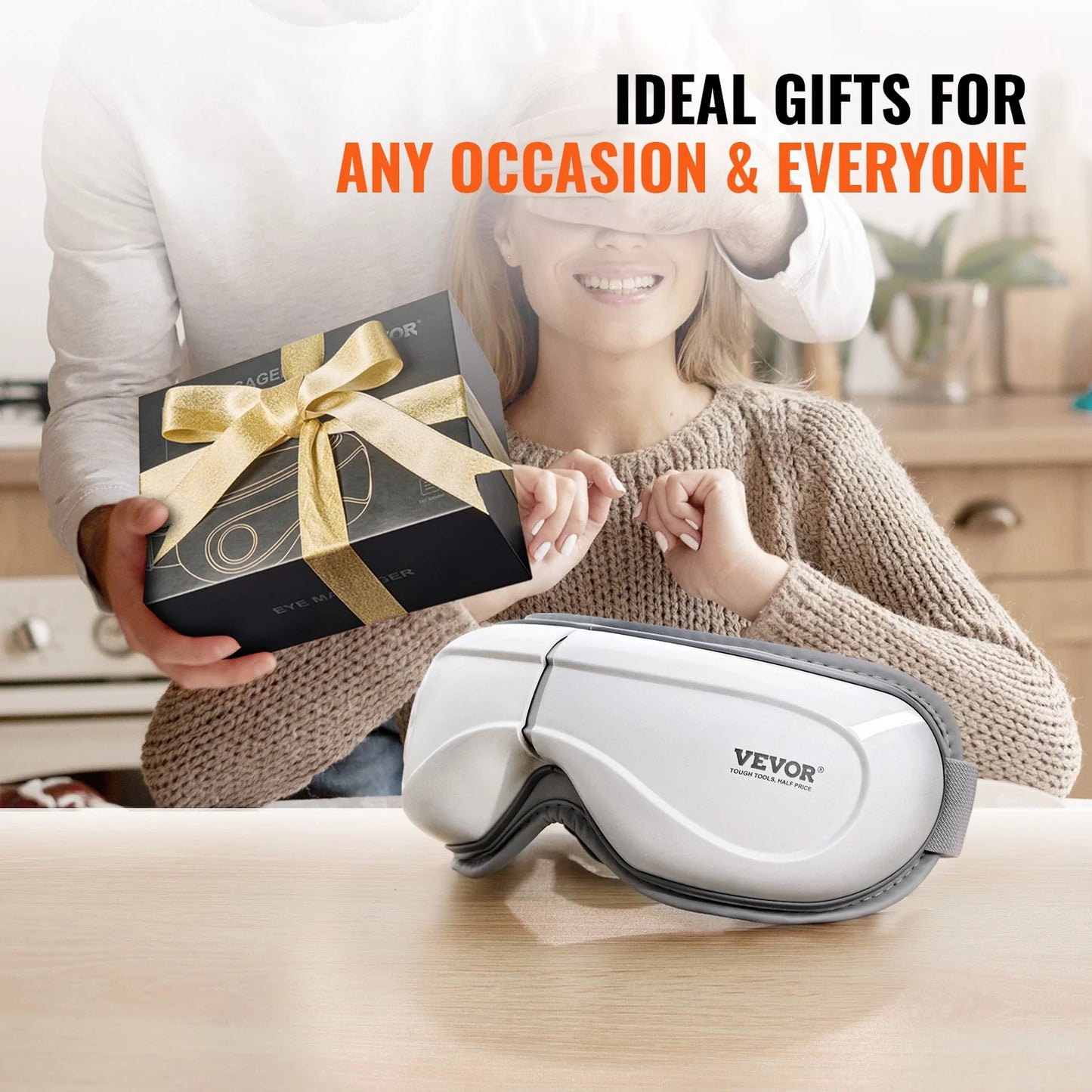 VEVOR's Toasty Peepers: The Bluetooth Spa-O-Matic 5-Mode Eye Squeezer That Folds Like a Pizza!